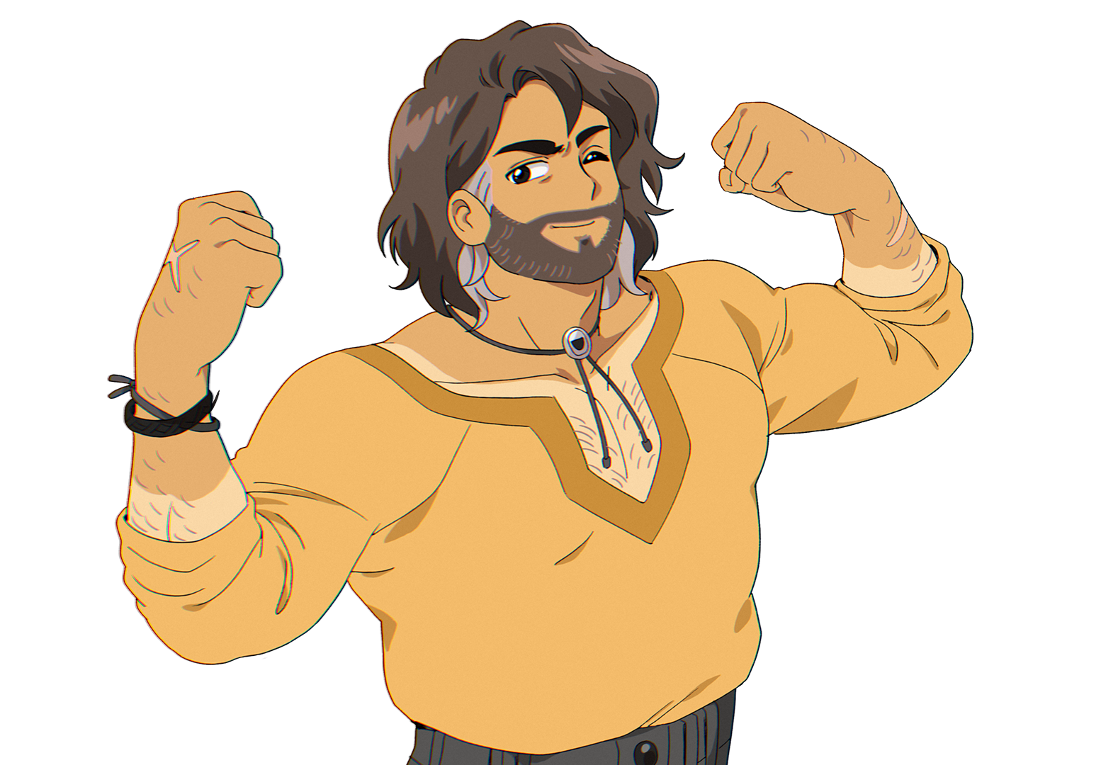 Hayden, rancher, in official character artwork