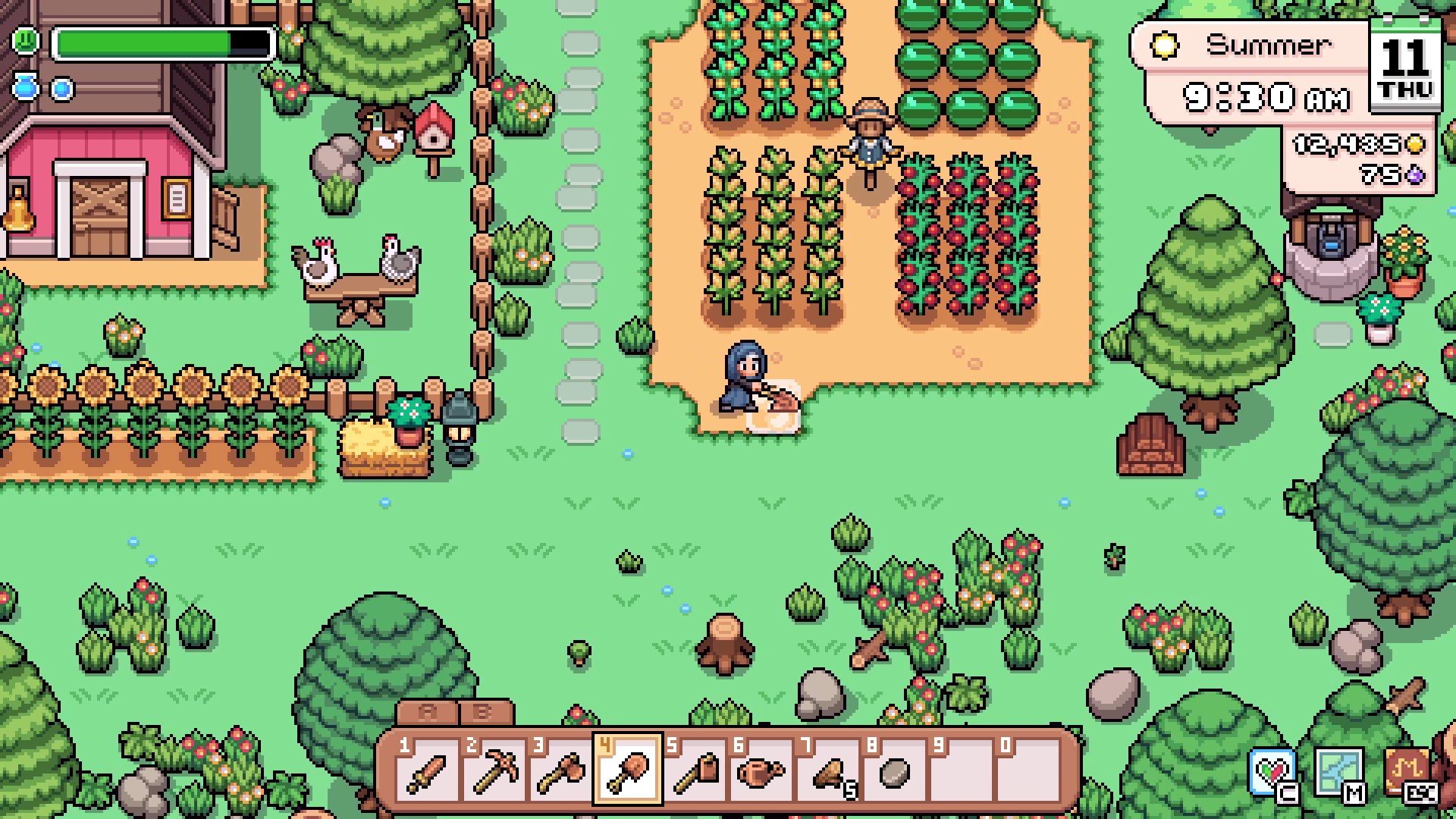 Spring farming in Fields of Mistria
